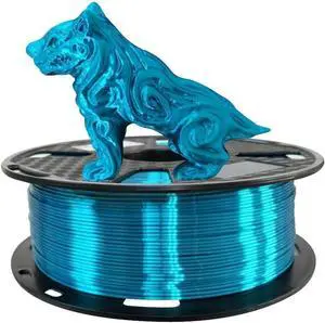 CC3D Silk Enamel Blue PLA Filament 1.75 mm 3D Printer Filament 1KG 2.2LBS Spool Silky Shiny Metallic Cyan Metal 3D Printing Material Shiny Blue CC3D Silk Enamel Blue PLA Filament 1.75 mm 3D Printer Filament 1KG 2.2LBS Spool Silky Shiny Metallic Cyan Metal 3D Printing Material Shiny Blue