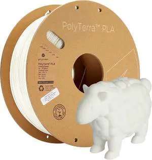 Polymaker Matte PLA Filament Matte Cotton White 1.75mm 3kg 3D Printing Filament, PolyTerra 3D Printer PLA Filament Polymaker Matte PLA Filament Matte Cotton White 1.75mm 3kg 3D Printing Filament, PolyTerra 3D Printer PLA Filament