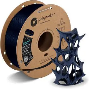 Polymaker PLA PRO Filament 1.75mm 1kg, Tough & High Rigidity Metallic Blue 3D Printing Filament, PolyLite PLA PRO High Speed, Print with Most 3D Printers Polymaker PLA PRO Filament 1.75mm 1kg, Tough & High Rigidity Metallic Blue 3D Printing Filament, PolyLite PLA PRO High Speed, Print with Most 3D Printers