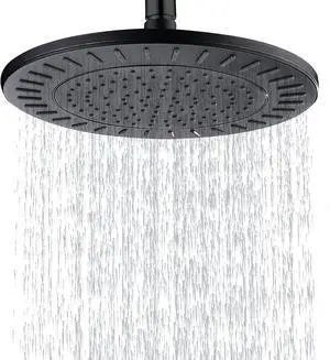 BRIGHT SHOWERS Rain Shower Head, 9 Inch High Pressure Waterfall Showerhead with Adjustable Angle and Anti-clogging Silicone Nozzles, Luxury Bathroom Overhead Shower, Oil-Rubbed Bronze BRIGHT SHOWERS Rain Shower Head, 9 Inch High Pressure Waterfall Showerhead with Adjustable Angle and Anti-clogging Silicone Nozzles, Luxury Bathroom Overhead Shower, Oil-Rubbed Bronze