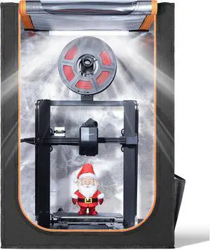 3D Printer Enclosure with LED Lighting, Fireproof Dustproof Tent Constant Temperature Protective Cover for Creality Ender 3 V3 SE/KE/Ender 3/Ender 3 Pro/Ender 3V2/Ender 3S1/Neo/Anycubic Elegoo, Medium 3D Printer Enclosure with LED Lighting, Fireproof Dustproof Tent Constant Temperature Protective Cover for Creality Ender 3 V3 SE/KE/Ender 3/Ender 3 Pro/Ender 3V2/Ender 3S1/Neo/Anycubic Elegoo, Medium