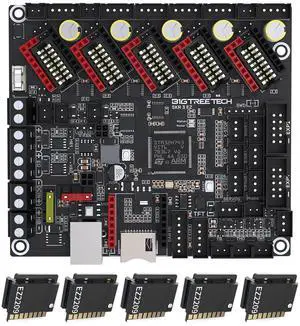 BIGTREETECH SKR 3 EZ Control Board 32bit New Upgrade Silent Board Support EZ2209/ EZ5160/ EZ2130 Stepper Driver Compatible TFT Series Touch Screen, DIY for Most FDM 3D Printer (with 5PCS EZ2209) BIGTREETECH SKR 3 EZ Control Board 32bit New Upgrade Silent Board Support EZ2209/ EZ5160/ EZ2130 Stepper Driver Compatible TFT Series Touch Screen, DIY for Most FDM 3D Printer (with 5PCS EZ2209)