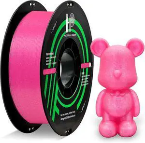HP3DF Glitter PLA Filament, Twinkling 3D Printer Filament, PLA Filament 1.75mm Dimensional Accuracy +/- 0.02mm, 1KG Spool (2.2 lbs), Fit Most FDM Printer (Glitter Pink) HP3DF Glitter PLA Filament, Twinkling 3D Printer Filament, PLA Filament 1.75mm Dimensional Accuracy +/- 0.02mm, 1KG Spool (2.2 lbs), Fit Most FDM Printer (Glitter Pink)