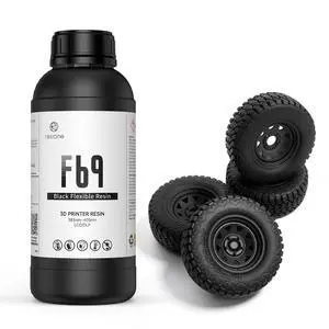 RESIONE F69 Flexible 3D Printer Resin 1Kg 405nm UV-Curing Silicone Rubber-Like Photopolymer for DLP, LCD & MSLA Printers, Ideal for High-Resolution 3D Printing RESIONE F69 Flexible 3D Printer Resin 1Kg 405nm UV-Curing Silicone Rubber-Like Photopolymer for DLP, LCD & MSLA Printers, Ideal for High-Resolution 3D Printing