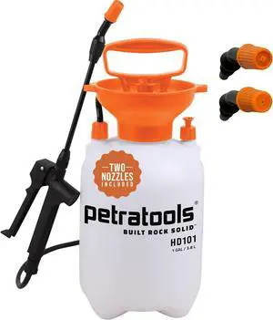 Petratools 1 Gallon Pump Sprayer HD101 Garden Sprayer for Weeds, Lawn Care & Pesticides 52 Long Hose, 2 Nozzles & Easy Carry Handle Durable & Lightweight Petratools 1 Gallon Pump Sprayer HD101 Garden Sprayer for Weeds, Lawn Care & Pesticides 52 Long Hose, 2 Nozzles & Easy Carry Handle Durable & Lightweight