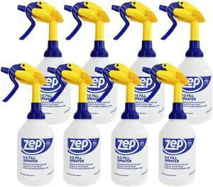 Zep E-Z Fill Professional Sprayer - 32 oz (Case of 8) - U43008 - Wide Mouth Spray Bottle for Easy Pouring, High Output, Great for Cleaners, Degreasers and More Zep E-Z Fill Professional Sprayer - 32 oz (Case of 8) - U43008 - Wide Mouth Spray Bottle for Easy Pouring, High Output, Great for Cleaners, Degreasers and More