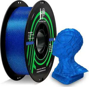 HP3DF Glitter PLA Filament, Twinkling 3D Printer Filament, PLA Filament 1.75mm Dimensional Accuracy +/- 0.02mm, 1KG Spool (2.2 lbs), Fit Most FDM Printer (Glitter Blue) HP3DF Glitter PLA Filament, Twinkling 3D Printer Filament, PLA Filament 1.75mm Dimensional Accuracy +/- 0.02mm, 1KG Spool (2.2 lbs), Fit Most FDM Printer (Glitter Blue)