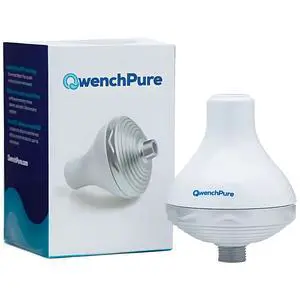 QwenchPure Shower Filter for Chlorine High Output, 100% KDF-55, Removes Chlorine & Contaminants, Softens & Purifies Hard Water, Improves Skin & Hair, Easy Installation, Made for Hot Water QwenchPure Shower Filter for Chlorine High Output, 100% KDF-55, Removes Chlorine & Contaminants, Softens & Purifies Hard Water, Improves Skin & Hair, Easy Installation, Made for Hot Water