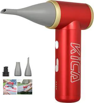 KiCA Jetfan 2S Electric Air Duster for Computer/Keyboard/House Cleaning/Camera Lens/Camping/BBQ/Car/Barbershop/Hair Drying,117000RPM,Upgraded Nozzle/BatteryLife,Air Can Substitute Tool-Red KiCA Jetfan 2S Electric Air Duster for Computer/Keyboard/House Cleaning/Camera Lens/Camping/BBQ/Car/Barbershop/Hair Drying,117000RPM,Upgraded Nozzle/BatteryLife,Air Can Substitute Tool-Red