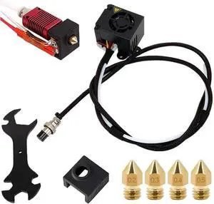 CR-10S 3D Printers Original Replacement Parts/Accessories Full Assemble MK8 Extruder Hot End Kits (with Nozzle 0.4mm /0.2mm /0.3mm /0.5mm) fit for Creality 3D Printing Printer CR-10 CR-10S S4 S5 CR-10S 3D Printers Original Replacement Parts/Accessories Full Assemble MK8 Extruder Hot End Kits (with Nozzle 0.4mm /0.2mm /0.3mm /0.5mm) fit for Creality 3D Printing Printer CR-10 CR-10S S4 S5