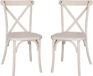 Flash Furniture 2-pack Advantage White Resin X-Back Chair Flash Furniture 2-pack Advantage White Resin X-Back Chair