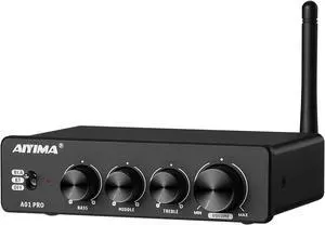 AIYIMA A01 Pro 100W x 2 Power Amplifier Bluetooth 5.1 Class D Amp TPA3116 2.0/2.1 Channel Stereo Amplifier Receiver Mini Speaker Amp with 3.5mm AUX Output + DC24V Power Adapter Black AIYIMA A01 Pro 100W x 2 Power Amplifier Bluetooth 5.1 Class D Amp TPA3116 2.0/2.1 Channel Stereo Amplifier Receiver Mini Speaker Amp with 3.5mm AUX Output + DC24V Power Adapter Black