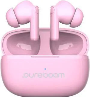 PureGear PureBoom Wireless Earbuds for Enhanced Sound, Touch Control Stereo Headphones in Ear Built-in Mic for iPhone/Android Phones/TV/Laptops, More Devices (Pink) Lifetime Replacement Coverage PureGear PureBoom Wireless Earbuds for Enhanced Sound, Touch Control Stereo Headphones in Ear Built-in Mic for iPhone/Android Phones/TV/Laptops, More Devices (Pink) Lifetime Replacement Coverage