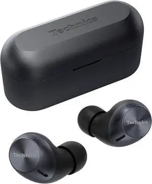 Technics True Wireless Multipoint Bluetooth Earbuds with Microphone, HiFi, Clear Calls, Long Battery Life, Lightweight Comfort Fit, Alexa Built In, EAH-AZ40-K (Black) Technics True Wireless Multipoint Bluetooth Earbuds with Microphone, HiFi, Clear Calls, Long Battery Life, Lightweight Comfort Fit, Alexa Built In, EAH-AZ40-K (Black)