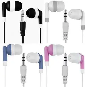 LowCostEarbuds Bulk Pack of 50 Mixed Candy Color Individually Packaged 3.5mm in-Ear Earbuds/Headphones - Great for Schools/Kids/Libraries LowCostEarbuds Bulk Pack of 50 Mixed Candy Color Individually Packaged 3.5mm in-Ear Earbuds/Headphones - Great for Schools/Kids/Libraries