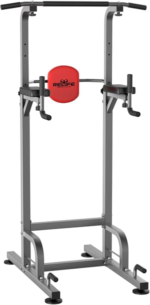 RELIFE REBUILD YOUR LIFE Pull Up Bar Free Standing Power Tower for Home Gym RELIFE REBUILD YOUR LIFE Pull Up Bar Free Standing Power Tower for Home Gym