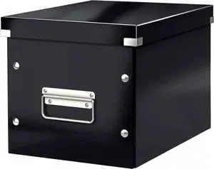 Leitz Medium Storage Cube, Black, Click and Store Range, 61090095