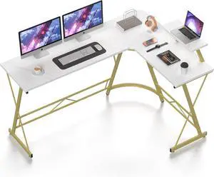 Mr IRONSTONE 63" L Shaped Gaming Desk, Corner Computer Desk, Home Office Writing Desk with Sturdy Monitor Shelf, Spacious L Shaped Desk Workstation, Easy to Assemble, Laminate Marble Mr IRONSTONE 63" L Shaped Gaming Desk, Corner Computer Desk, Home Office Writing Desk with Sturdy Monitor Shelf, Spacious L Shaped Desk Workstation, Easy to Assemble, Laminate Marble
