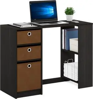 FURINNO Computer Study Writing Desk, Espresso, Model:15110EXBR