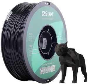 eSUN 1.75mm Black ABS+ 3D Printer Filament 1kg Spool (2.2lbs), Black