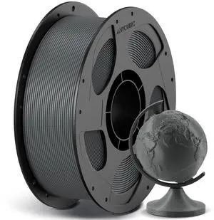 ANYCUBIC High Speed 3D Printer Filament 1.75mm, Print Up to 10X Faster, Rapid PLA Filament with High Prints Quality, Dimensional Accuracy +/- 0.02mm, Print with Most FDM 3D Printers, 1KG Spool, Gray
