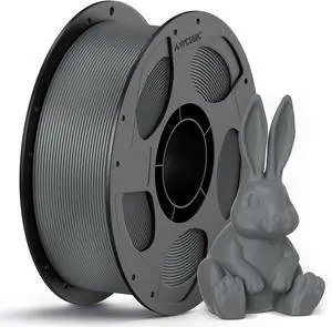 ANYCUBIC PETG Filament 1.75mm, 3D Printer Filament, Dimensional Accuracy +/- 0.02mm, Exceptional Toughness, Print with Most FDM 3D Printers, 1KG Reusable Spool, Texture Gray