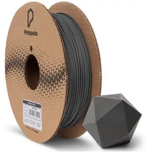 Protopasta Ferromagnetic Iron PLA 3D Printer Filament | ProtoPlant Metal-Filled PLA Plastic Printer Filament with 45% Iron | Patina Friendly Metal Composite Filament | 500g Metallic Spool