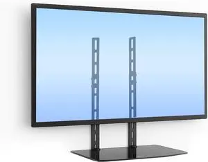 Mount-It TV Wall Mount Shelf Bracket Under TV for Cable Box, DVD Player, Stereo AV Components Shelf,Black