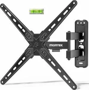 monTEK Full Motion TV Wall Mount Bracket for Most 13-55 Inch LED LCD Flat Screen TVs & Monitors, Swivel Tilt Extension Rotation with Articulating Arms, TV Mount Max VESA 400x400mm, up to 55lbs