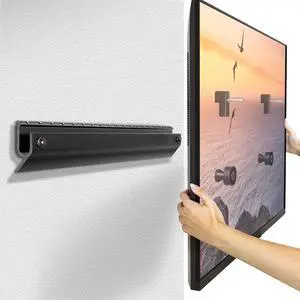 Auoace No Drill Drywall TV Mount, 22 to 55 Inch Studless TV Wall Mount, 0.63 Low Profile TVs Bracket, Holds 100 lbs, Easy Installation, Fit Most 32+ 40+ 43+ 50+ 55 Smart Televisions