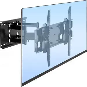 Mount-It! Full Motion TV Wall Mount | Heavy-Duty Dual Arm Articulating TV Bracket for 50-70 Inches Screen | VESA Compatible up to 800x450mm | 200 Lbs Capacity