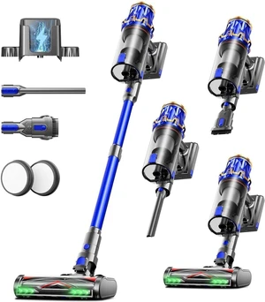 Cordless Vacuum Cleaner, Upgraded 650W 60KPA 70Mins Vacuum Cleaners for Home with Self-Standing Vacuum Cleaner Stick, Anti-tangle Wireless Vacuum, OLED Screen 1.8L Cup for Pet Hair/Carpets/All Floor Cordless Vacuum Cleaner, Upgraded 650W 60KPA 70Mins Vacuum Cleaners for Home with Self-Standing Vacuum Cleaner Stick, Anti-tangle Wireless Vacuum, OLED Screen 1.8L Cup for Pet Hair/Carpets/All Floor