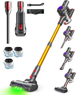 Cordless Vacuum Cleaner, 500W 45KPA Stick Vacuum Cleaners for Home Cordless Vacuum Cleaner, 500W 45KPA Stick Vacuum Cleaners for Home
