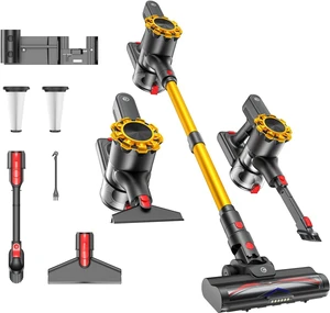 CHEBIO Cordless Vacuum Cleaner, 550W/45Kpa Vacuum Cleaners for Home, Self-Standing&Anti-Tangle, 65Mins Stick Vacuum with LED Display, 8 in 1 Lightweight Vacuums for Hard Floor/Carpet/Pet Hair CHEBIO Cordless Vacuum Cleaner, 550W/45Kpa Vacuum Cleaners for Home, Self-Standing&Anti-Tangle, 65Mins Stick Vacuum with LED Display, 8 in 1 Lightweight Vacuums for Hard Floor/Carpet/Pet Hair