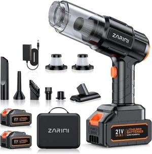 Portable Cordless Car Vacuum, 50,000Pa High-Power Brushless Motor, Rechargeable Handheld Vacuum Cleaner with 2 Batteries & Charger, 6-in-1 Vacuum Cleaners for Home, Keyboard, Pet Hair, Black Portable Cordless Car Vacuum, 50,000Pa High-Power Brushless Motor, Rechargeable Handheld Vacuum Cleaner with 2 Batteries & Charger, 6-in-1 Vacuum Cleaners for Home, Keyboard, Pet Hair, Black