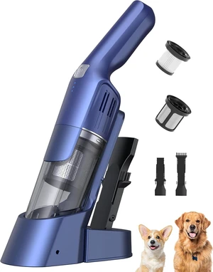 Handheld Vacuum Cordless, 24KPA Powerful, Rechargeable, Charging Dock, Ergonomic Handle, 2-in-1 Crevice Tool, 1.8lb Portable Vacuum Cleaner with 2-Speed for Car, Portable Car & Pet Hair Vacuum Handheld Vacuum Cordless, 24KPA Powerful, Rechargeable, Charging Dock, Ergonomic Handle, 2-in-1 Crevice Tool, 1.8lb Portable Vacuum Cleaner with 2-Speed for Car, Portable Car & Pet Hair Vacuum