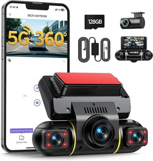 LAMTTO 4 Channel Dash Cam Front Rear Left Right Inside with 128GB Card LAMTTO 4 Channel Dash Cam Front Rear Left Right Inside with 128GB Card