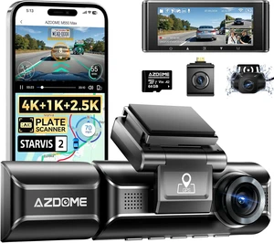 AZDOME M550 Max 4K 3 Channel Dash Cam Front and Rear Inside, Dual STARVIS 2 AZDOME M550 Max 4K 3 Channel Dash Cam Front and Rear Inside, Dual STARVIS 2