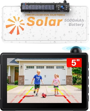 Solar Wireless Backup Camera with 1080P Monitor 2 Min Easy Install Solar Wireless Backup Camera with 1080P Monitor 2 Min Easy Install