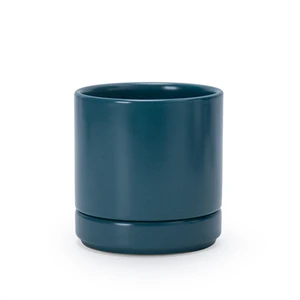 D'vine Dev 4.7 Inch Ceramic Planter Pot, Teal, 94-O-B-9 D'vine Dev 4.7 Inch Ceramic Planter Pot, Teal, 94-O-B-9