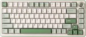 B75 PRO Wireless Mechanical Keyboard,75% Layout with Knob,Hot Swap Gasket Structure,Creamy Pre-lubed Switches,RGB Backlit,Bluetooth/Type-C/2.4G for Win/Mac (Matcha Green, Cocoa Cream V2 Switch) B75 PRO Wireless Mechanical Keyboard,75% Layout with Knob,Hot Swap Gasket Structure,Creamy Pre-lubed Switches,RGB Backlit,Bluetooth/Type-C/2.4G for Win/Mac (Matcha Green, Cocoa Cream V2 Switch)
