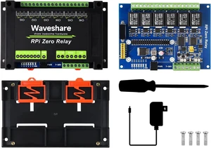 Waveshare Industrial 6-Channel Relay Module for Raspberry Pi Zero WH RS485/CAN Bus Power Supply Isolation Photocoupler Isolation Waveshare Industrial 6-Channel Relay Module for Raspberry Pi Zero WH RS485/CAN Bus Power Supply Isolation Photocoupler Isolation