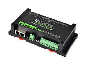 Dual Ethernet Ports 8-ch Relay Module (C), Modbus RTU Protocol, PoE Power Supply, with Various Isolation and Protection Circuits, Industrial Grade Rail-Mount Case Dual Ethernet Ports 8-ch Relay Module (C), Modbus RTU Protocol, PoE Power Supply, with Various Isolation and Protection Circuits, Industrial Grade Rail-Mount Case