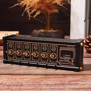 6 Ports USB C Splitter, 6 Port USB Docking Station, 9 USB Convenient Input Ports, Voice Control Function, Data Transmission, for Phones, Tablets, and Gadgets
