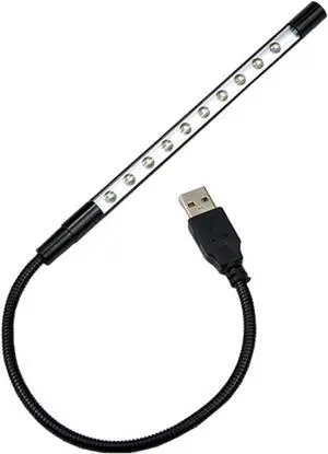 XTYPE USB LED Light Foldable Book Reading Light 10 LEDs USB Mini Night Reading Desk Lamp Flexible Laptop PC Gadgets USB Socket Light