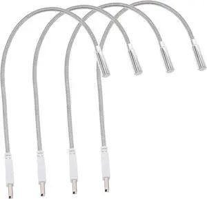 4pcs USB Keyboard Lamps with Flexible Gooseneck Portable Eye Caring LED Reading Lights for Laptop Desktop Bedside and Outdoor Use