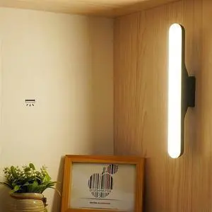 Magnet LED Reading Lamp Stepless Dimmable Wall Lamp Built in USB Rechargeable Battery Compatible with Desk Studing Mirror Cabinet,Wall lamp, mm-102