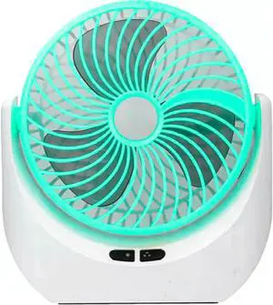 4000mAh Rechargeable Desk Fan, Portable Table Fan,USB Fan, USB Battery Powered Quiet Personal Fan,4 Speed for Home Office Travel (Green), Medium