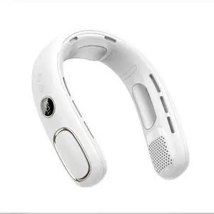 New Semiconductor Cooling Neck Fan, Usb Rechargeable, Portable Lazy Outdoor Neck Fan (1, white)