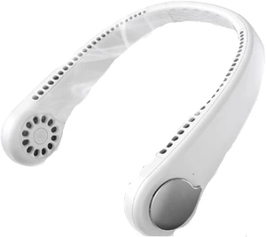 Portable Neck Fan,USB Hands Free Portable Mini Fans,3 Speeds,Free Adjustment Cooling Fan,Neck Fan Compatible with Traveling,Sports, Office High Wind (Color : Silver) Portable Neck Fan,USB Hands Free Portable Mini Fans,3 Speeds,Free Adjustment Cooling Fan,Neck Fan Compatible with Traveling,Sports, Office High Wind (Color : Silver)